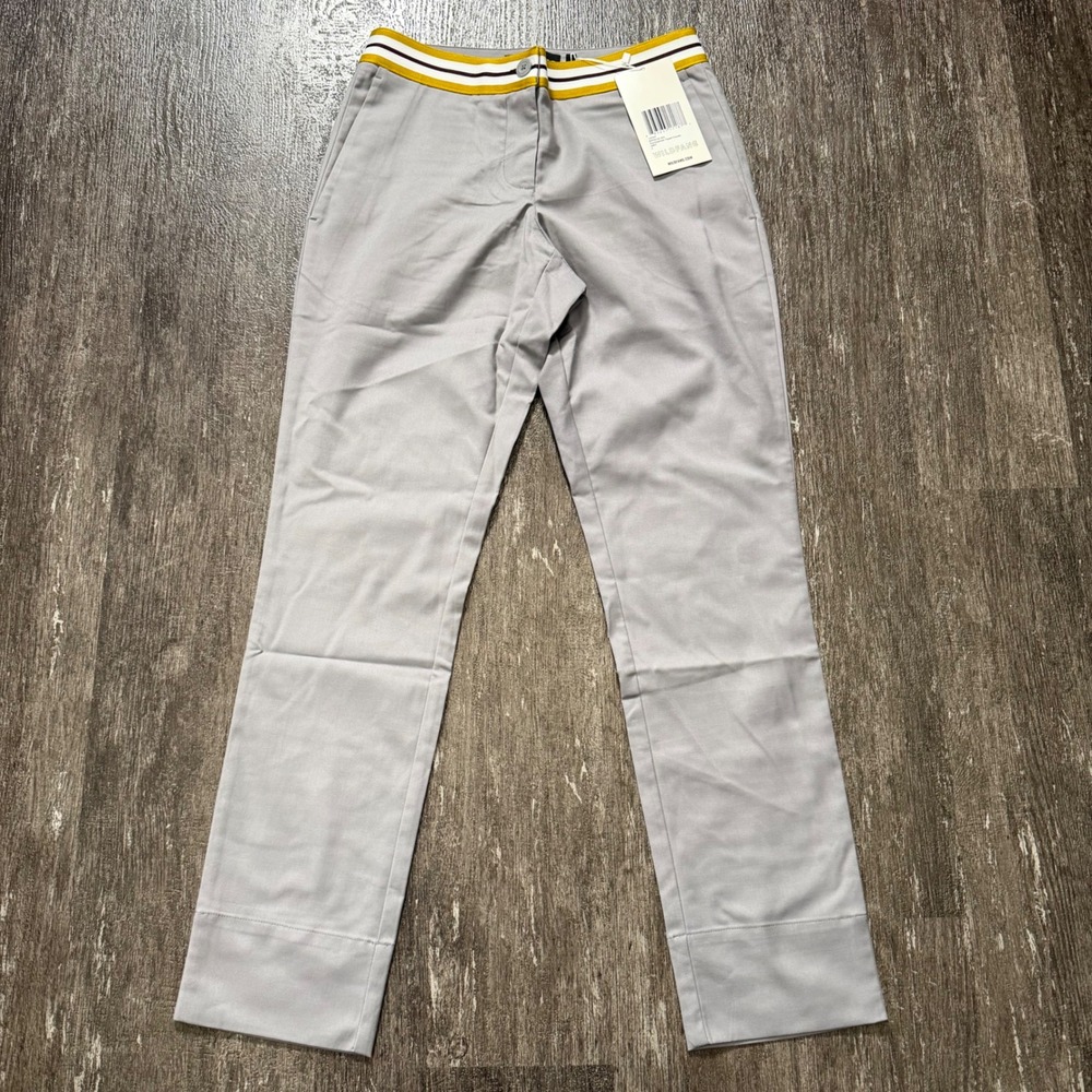 WILDFANG The‎ Empower Taped Trouser Light Grey Polyester Rayon Spandex Size 2